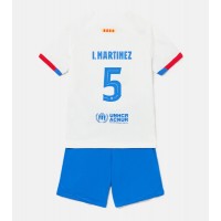 Echipament fotbal Barcelona Inigo Martinez #5 Tricou Deplasare 2023-24 pentru copii maneca scurta (+ Pantaloni scurti)